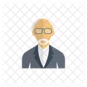 Professor Teacher Oldman Icon