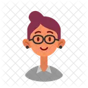 Avatar Prof Flat Ícone