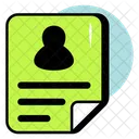 Profil De Lemploye CV Cv Icône