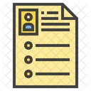 Profil De Lemploye CV Cv Icône