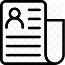 Emploi Profil Candidature Icône