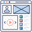 Profil Web Application En Ligne Details De Lutilisateur Icône
