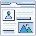 Profil Web Application En Ligne Details De Lutilisateur Icône
