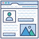 Profil Web Plan Du Site Web Fenetre Web Icône