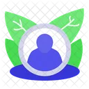 Profile Green Leaf Icon