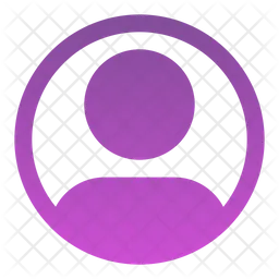Profile circle Icon - Download in Gradient Style
