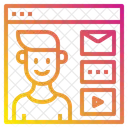 Website Online Man Icon