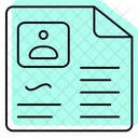 Profile Color Shadow Thinline Icon 아이콘