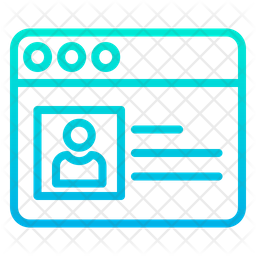 Profile Website Icon - Download in Gradient Style