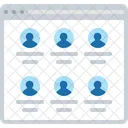 Profiles Page Profiles Users Icon