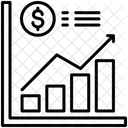 利益、お金、グラフ アイコン