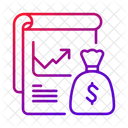 利益、財務、レポート アイコン