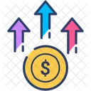 Coins Growth Profit Icon