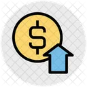 Business Profit Dollar Coin Icon