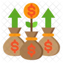 Profit Money Growth Bag Icon