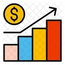 Profit Growth Bar Graph Icon