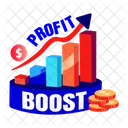 Profit Boost Revenue Growth Icon