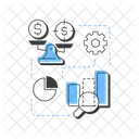 Profit Gap Analysis Measure Icon