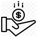 Receive Money Profit Icon