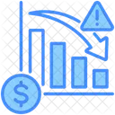 Profit Loss Financial Reduction Icon