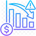 Profit Loss Financial Reduction Icon