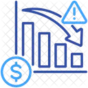 Profit Loss Financial Reduction Icon