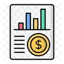 Profit Up Sales Report Analysis Icon