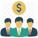 Profit With People Dollar  Icon