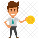 Profitable Businessman  Icon