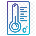 Prognose Temperatur Thermometer Symbol