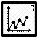 Polyliniendiagramm Polyliniengraph Datenanalyse Symbol