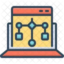 Program Algorithm Cyberspace Networking Icon