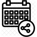 Compartir Programar Calendario Icono