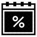 Horario De Descuento Planificador Calendario Icono