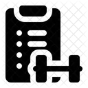 Programa De Entrenamiento Lista De Ejercicios Horario Icon