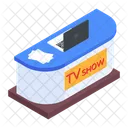 Programa De TV Estudio De Show Estudio De Transmissao Ícone
