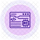 Ai Programacao Cor Circulo Icone Icon