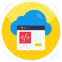 Programação em nuvem  Ícone