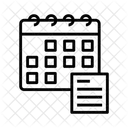Calendario Data Programacao Ícone