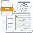 Pagina Fuente Codigo Fuente Html Icon