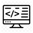 Codificacion Html Desarrollo Web Programacion Icono