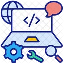 Programacion De Codigo Aplicacion Software Icono