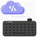Programacion En La Nube Codificacion En La Nube Desarrollo En La Nube Icono