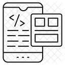 Programacion Movil Desarrollo De Software Codificacion Html Icono