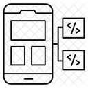 Programacion Movil Desarrollo De Software Codificacion Html Icono