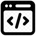 Programacion Web Optimizacion De Codigo Codificacion Personalizada Icono