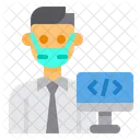 Programador Codificacao Avatar Ícone