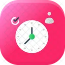 Agenda Personal Reloj Administracion Icono