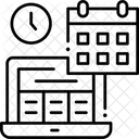 Agendar Reunionhorario De Reunion Horario De Trabajo Horario De Trabajo Icono
