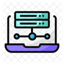 Client Server Server Communications Icon